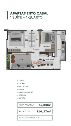 Imagem Apartamento com 2 Quartos à Venda, 75 m² em Centro - Cascavel Imagem Apartamento com 2 Quartos à Venda, 75 m² em Centro - Cascavel
