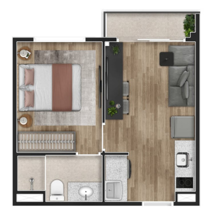 Imagem Apartamento com 1 Quarto à Venda, 29 m² em Ipiranga - São Paulo