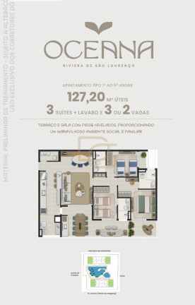 Imagem Apartamento com 3 Quartos à Venda, 140 m² em Riviera - Bertioga Imagem Apartamento com 3 Quartos à Venda, 140 m² em Riviera - Bertioga