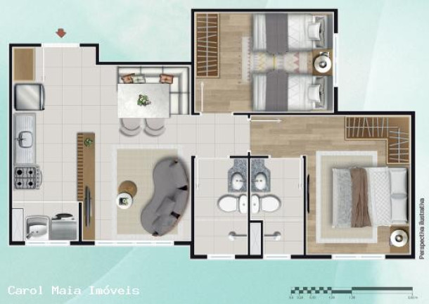 Imagem Apartamento com 2 Quartos à Venda, 45 m² em Mantiqueira - Belo Horizonte Imagem Apartamento com 2 Quartos à Venda, 45 m² em Mantiqueira - Belo Horizonte