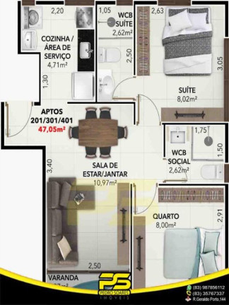 Imagem Apartamento com 2 Quartos à Venda, 49 m² em Bessa - João Pessoa Imagem Apartamento com 2 Quartos à Venda, 49 m² em Bessa - João Pessoa