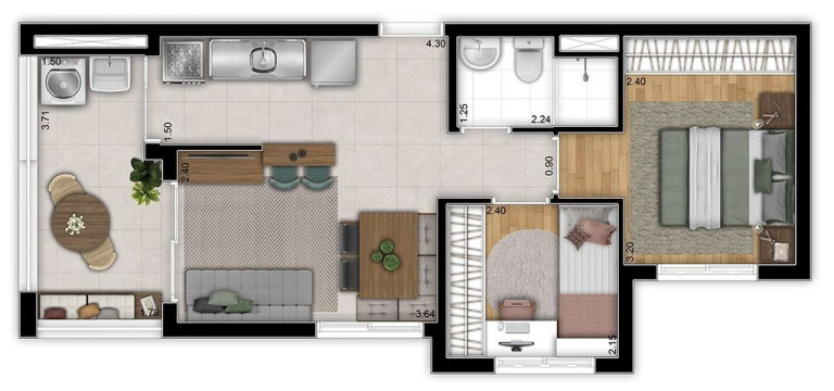 Imagem Apartamento com 2 Quartos à Venda, 50 m² em Belenzinho - São Paulo Imagem Apartamento com 2 Quartos à Venda, 50 m² em Belenzinho - São Paulo