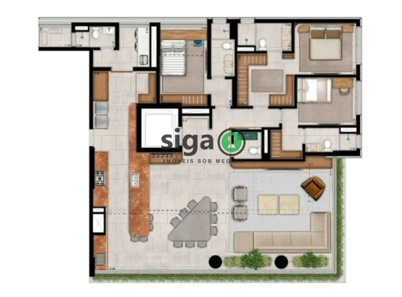 Imagem Apartamento com 4 Quartos à Venda, 194 m² em Moema - São Paulo