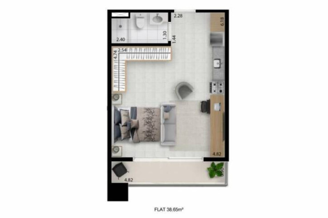 Imagem Apartamento com 2 Quartos à Venda, 62 m² em Lavadouro De Areia - Taubaté