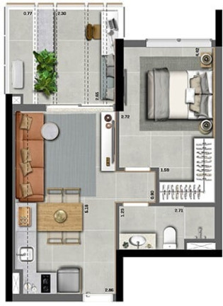 Imagem Apartamento com 2 Quartos à Venda, 67 m² em Pinheiros - São Paulo