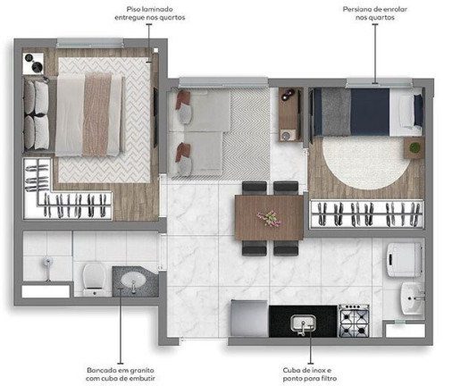 Imagem Apartamento com 2 Quartos à Venda, 33 m² em Barra Funda - São Paulo Imagem Apartamento com 2 Quartos à Venda, 33 m² em Barra Funda - São Paulo