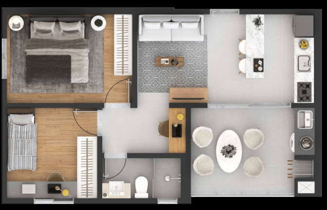 Imagem Apartamento com 2 Quartos à Venda, 50 m² em Centro - Pinhais Imagem Apartamento com 2 Quartos à Venda, 50 m² em Centro - Pinhais