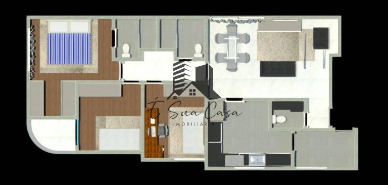 Imagem Apartamento com 3 Quartos à Venda, 106 m² em Cabral - Contagem