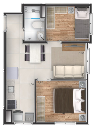 Imagem Apartamento com 2 Quartos à Venda, 33 m² em Saúde - São Paulo Imagem Apartamento com 2 Quartos à Venda, 33 m² em Saúde - São Paulo
