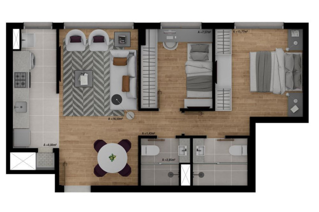 Imagem Imóvel com 2 Quartos à Venda,  em Passo Da Areia - Porto Alegre