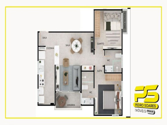 Imagem Apartamento com 2 Quartos à Venda, 61 m² em Intermares - Cabedelo Imagem Apartamento com 2 Quartos à Venda, 61 m² em Intermares - Cabedelo