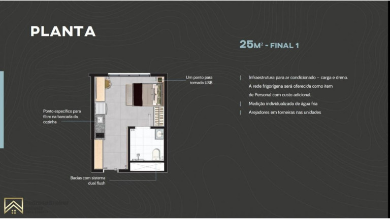 Imagem Apartamento com 1 Quarto à Venda, 25 m² em Campo Belo - São Paulo Imagem Apartamento com 1 Quarto à Venda, 25 m² em Campo Belo - São Paulo