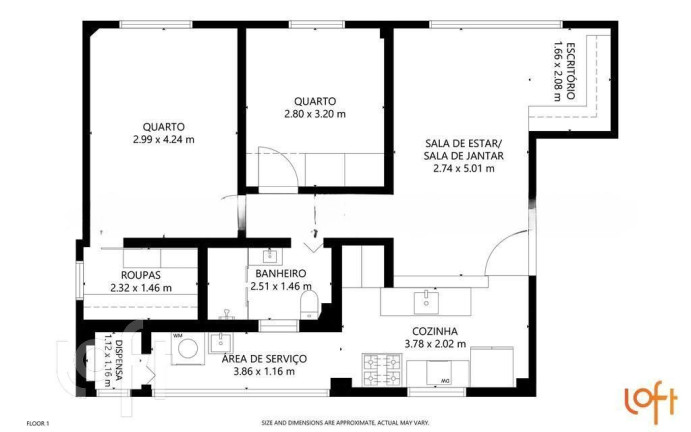 Foto do imóvel Apartamento com 1 Quarto à Venda, 46 m² em Liberdade - São Paulo