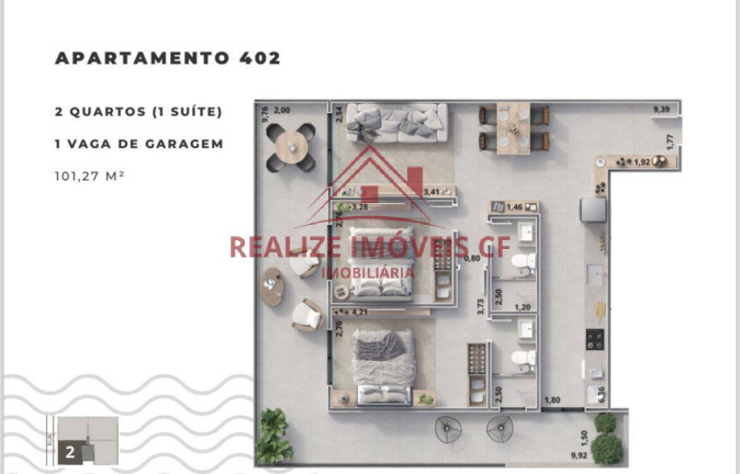 Imagem Apartamento com 1 Quarto à Venda, 61 m² em Braga - Cabo Frio