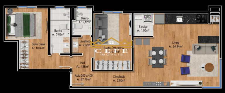 Imagem Imóvel com 2 Quartos à Venda, 67 m² em Floresta - Gramado Imagem Imóvel com 2 Quartos à Venda, 67 m² em Floresta - Gramado