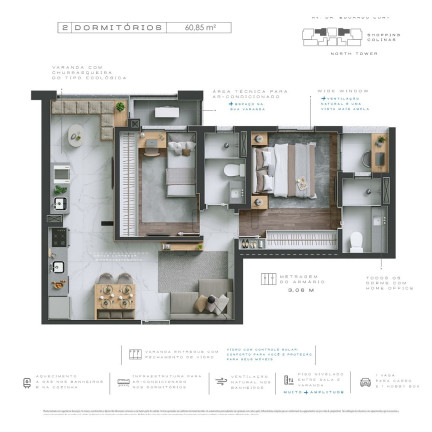 Imagem Imóvel com 2 Quartos à Venda, 62 m² em Jardim Das Colinas - São José Dos Campos Imagem Imóvel com 2 Quartos à Venda, 62 m² em Jardim Das Colinas - São José Dos Campos