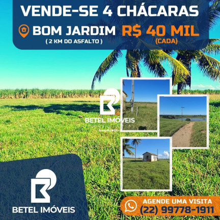 Imagem Terreno à Venda, 2.000 m² em Bom Jardim - São Francisco De Itabapoana Imagem Terreno à Venda, 2.000 m² em Bom Jardim - São Francisco De Itabapoana