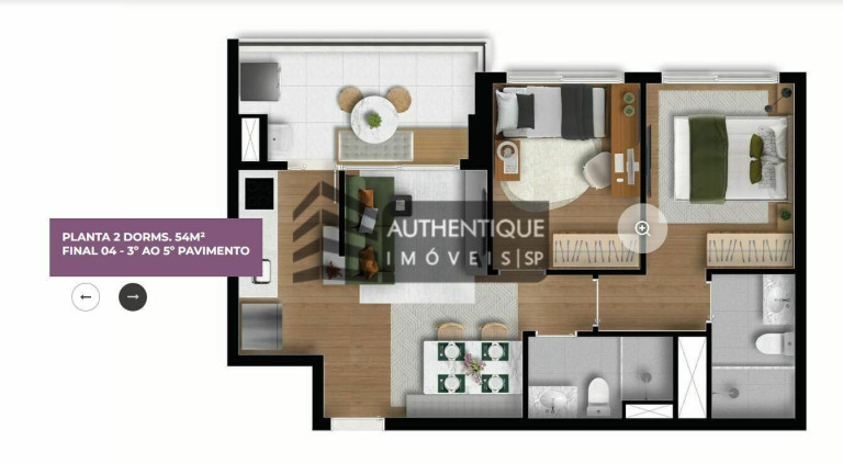 Imagem Apartamento com 3 Quartos à Venda, 73 m² em Brooklin - São Paulo