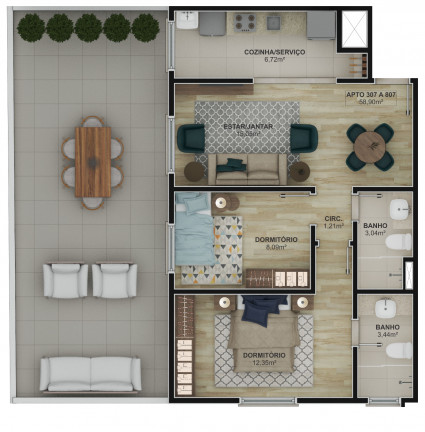Imagem Apartamento com 1 Quarto à Venda, 39 m² em Centro - Novo Hamburgo Imagem Apartamento com 1 Quarto à Venda, 39 m² em Centro - Novo Hamburgo