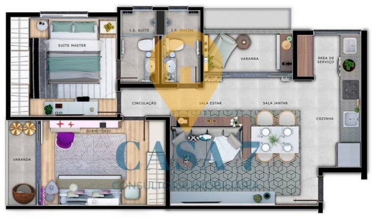 Imagem Apartamento com 2 Quartos à Venda, 62 m² em Santa Efigênia - Belo Horizonte
