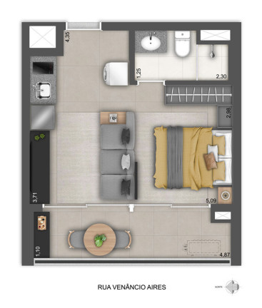 Imagem Apartamento com 1 Quarto à Venda, 31 m² em Vila Pompéia - São Paulo