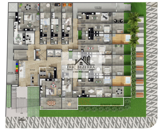 Imagem Flat com 1 Quarto à Venda, 37 m² em Intermares - Cabedelo Imagem Flat com 1 Quarto à Venda, 37 m² em Intermares - Cabedelo