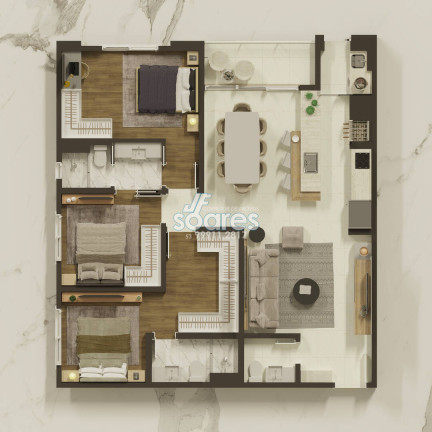 Imagem Apartamento com 3 Quartos à Venda, 100 m² em Centro - Pelotas Imagem Apartamento com 3 Quartos à Venda, 100 m² em Centro - Pelotas