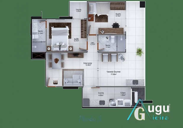 Imagem Apartamento com 2 Quartos à Venda, 72 m² em Centro - Guarapari Imagem Apartamento com 2 Quartos à Venda, 72 m² em Centro - Guarapari