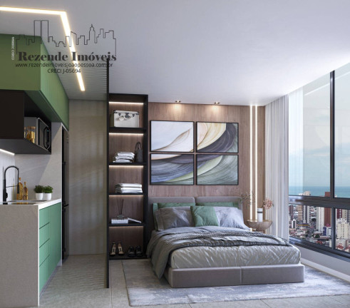 Imagem Apartamento com 1 Quarto à Venda, 22 m² em Jardim Luna - João Pessoa