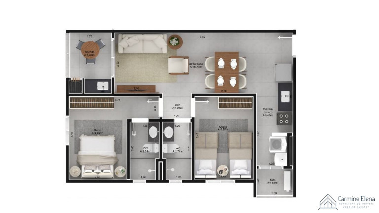 Imagem Apartamento com 2 Quartos à Venda, 54 m² em Centro - Ubatuba