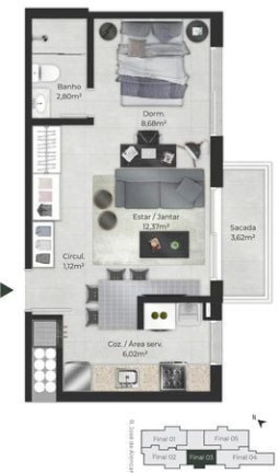 Imagem Imóvel com 2 Quartos à Venda, 75 m² em Menino Deus - Porto Alegre Imagem Imóvel com 2 Quartos à Venda, 75 m² em Menino Deus - Porto Alegre