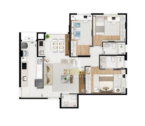 Imagem Apartamento com 3 Quartos à Venda, 86 m² em Santo Antônio - São Caetano Do Sul Imagem Apartamento com 3 Quartos à Venda, 86 m² em Santo Antônio - São Caetano Do Sul