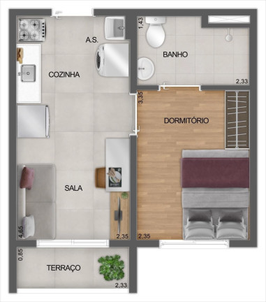 Imagem Apartamento com 1 Quarto à Venda, 27 m² em Saúde - São Paulo Imagem Apartamento com 1 Quarto à Venda, 27 m² em Saúde - São Paulo