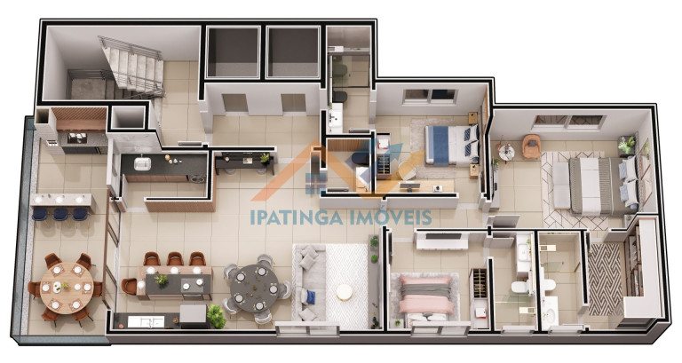 Imagem Apartamento com 3 Quartos à Venda, 150 m² em Cidade Nobre - Ipatinga Imagem Apartamento com 3 Quartos à Venda, 150 m² em Cidade Nobre - Ipatinga