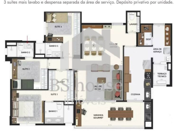 Imagem Apartamento com 3 Quartos à Venda, 135 m² em Vila Assunção - Santo André