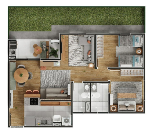 Imagem Imóvel com 3 Quartos à Venda, 64 m² em Bonfim - Campinas