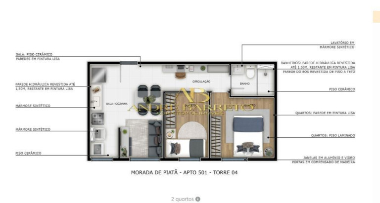 Imagem Apartamento com 2 Quartos à Venda, 40 m² em Piatã - Salvador Imagem Apartamento com 2 Quartos à Venda, 40 m² em Piatã - Salvador