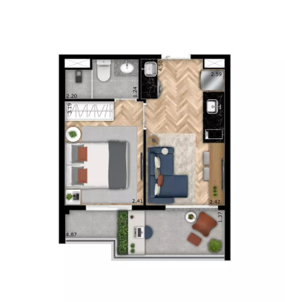 Imagem Apartamento com 1 Quarto à Venda, 31 m² em Pinheiros - São Paulo