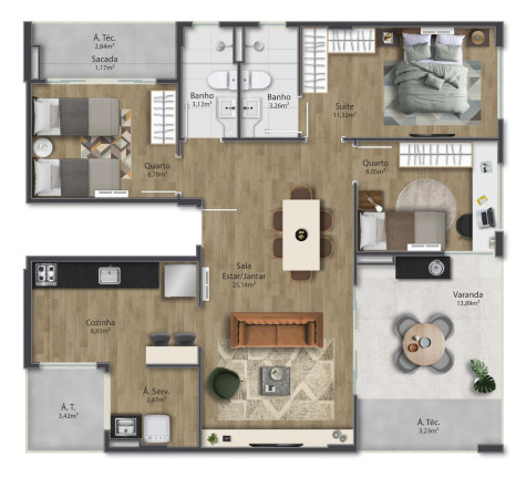 Imagem Imóvel com 3 Quartos à Venda, 103 m² em Praia De Itaparica - Vila Velha Imagem Imóvel com 3 Quartos à Venda, 103 m² em Praia De Itaparica - Vila Velha