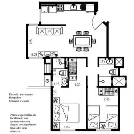 Imagem Apartamento com 2 Quartos à Venda, 57 m² em Vila Valparaíso - Santo André Imagem Apartamento com 2 Quartos à Venda, 57 m² em Vila Valparaíso - Santo André