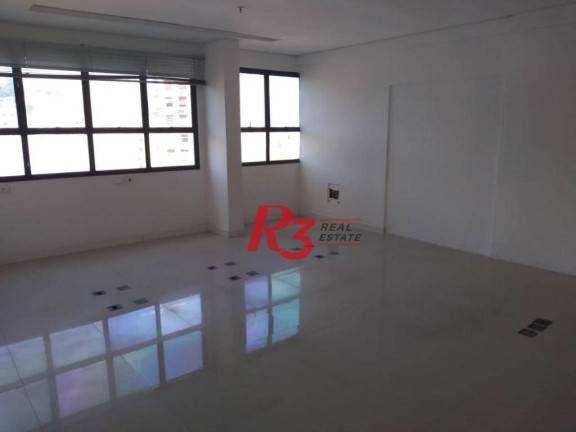 Sala Comercial à Venda ou Locação, 76 m² em Centro - Santos