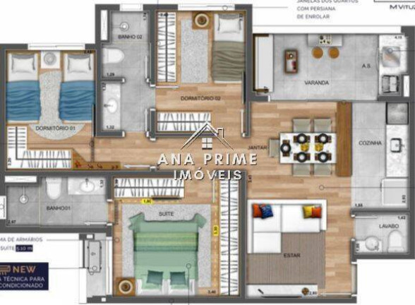 Imagem Apartamento com 3 Quartos à Venda, 76 m² em Vila Industrial - São José Dos Campos Imagem Apartamento com 3 Quartos à Venda, 76 m² em Vila Industrial - São José Dos Campos