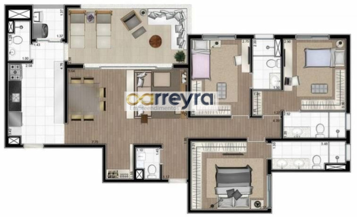 Imagem Apartamento com 3 Quartos à Venda, 122 m² em Perdizes - São Paulo Imagem Apartamento com 3 Quartos à Venda, 122 m² em Perdizes - São Paulo