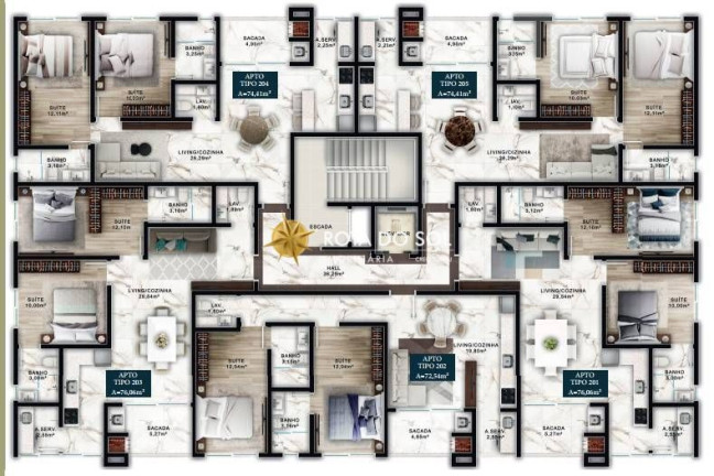Imagem Apartamento com 2 Quartos à Venda, 74 m² em Canto Grande - Bombinhas Imagem Apartamento com 2 Quartos à Venda, 74 m² em Canto Grande - Bombinhas