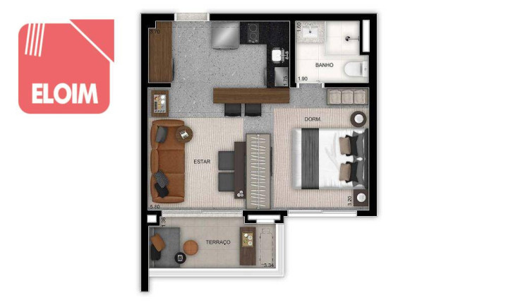 Imagem Apartamento com 1 Quarto à Venda, 37 m² em Jardins - São Paulo Imagem Apartamento com 1 Quarto à Venda, 37 m² em Jardins - São Paulo