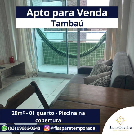 Apartamento com 1 Quarto à Venda, 29 m² em Tambaú - João Pessoa