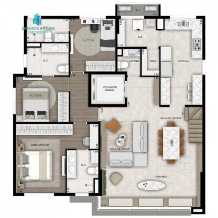 Imagem Apartamento com 3 Quartos à Venda, 245 m² em Cambuí - Campinas
