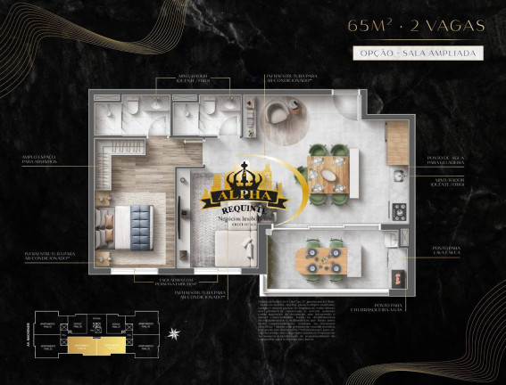 Imagem Apartamento com 2 Quartos à Venda, 65 m² em Centro Empresarial Tamboré - Barueri