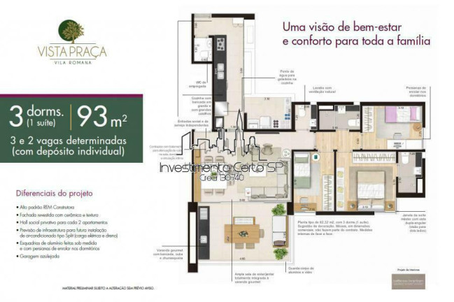 Imagem Apartamento com 3 Quartos à Venda, 93 m² em água Branca - São Paulo