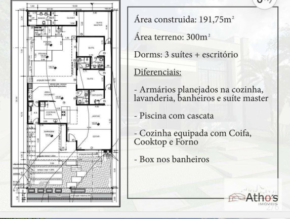 Imagem Casa com 3 Quartos à Venda, 191 m² em London Park - Indaiatuba Imagem Casa com 3 Quartos à Venda, 191 m² em London Park - Indaiatuba